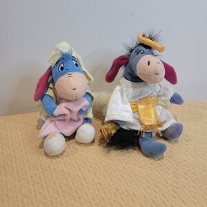 Disney store bean bag eeyore plushies
